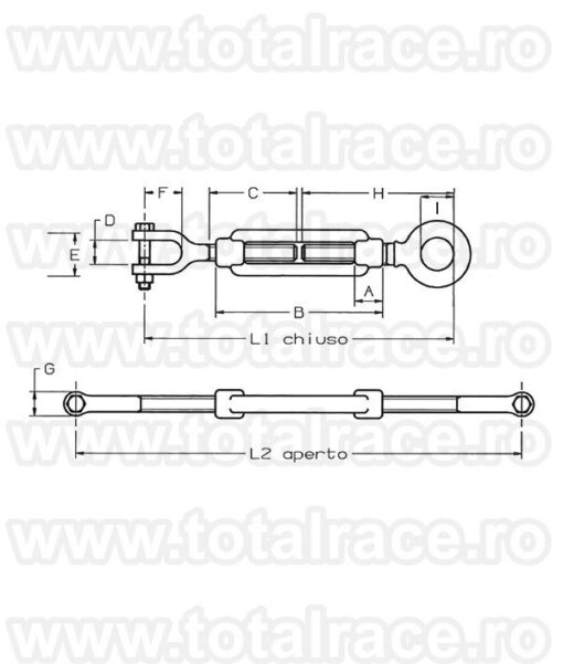 Intinzator cablu Art.202 Ochi-Furca M 20 - imagine 2