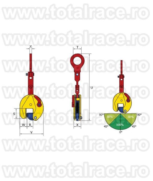 cleste tabla cu ochi flexibil articulat tsmp, 6t, 0 32 mm