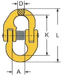 cupla de lant grad 80 serie ll 7/8 mm 2t gr.80