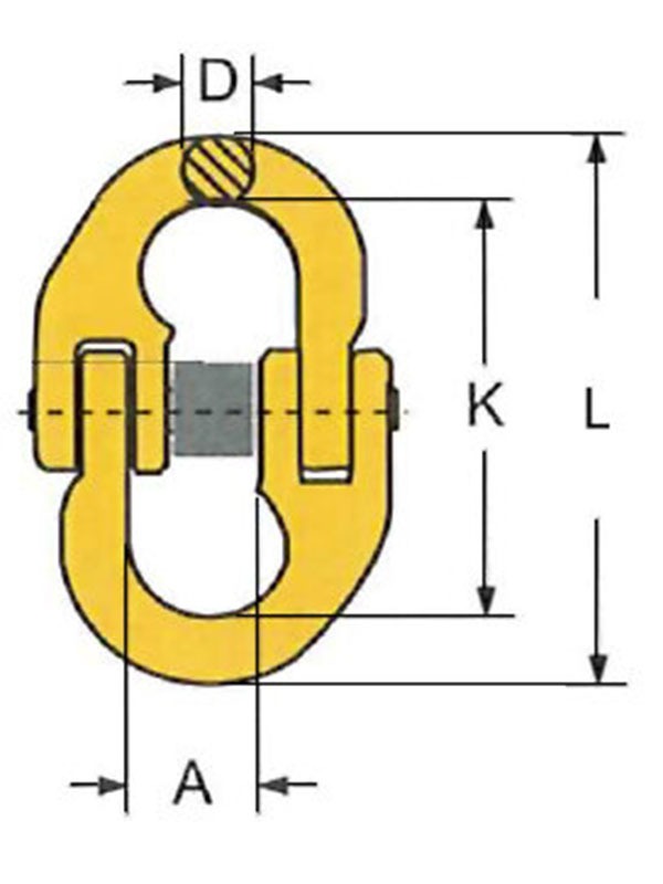 cupla de lant grad 80 serie ll 7/8 mm 2t gr.80