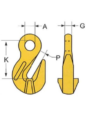 carlig scurtare lant cu ochi 183 7/8 mm 2 tone (copie)