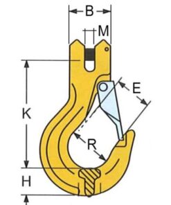 carlig cu siguranta clevis serie salkh 1.12t